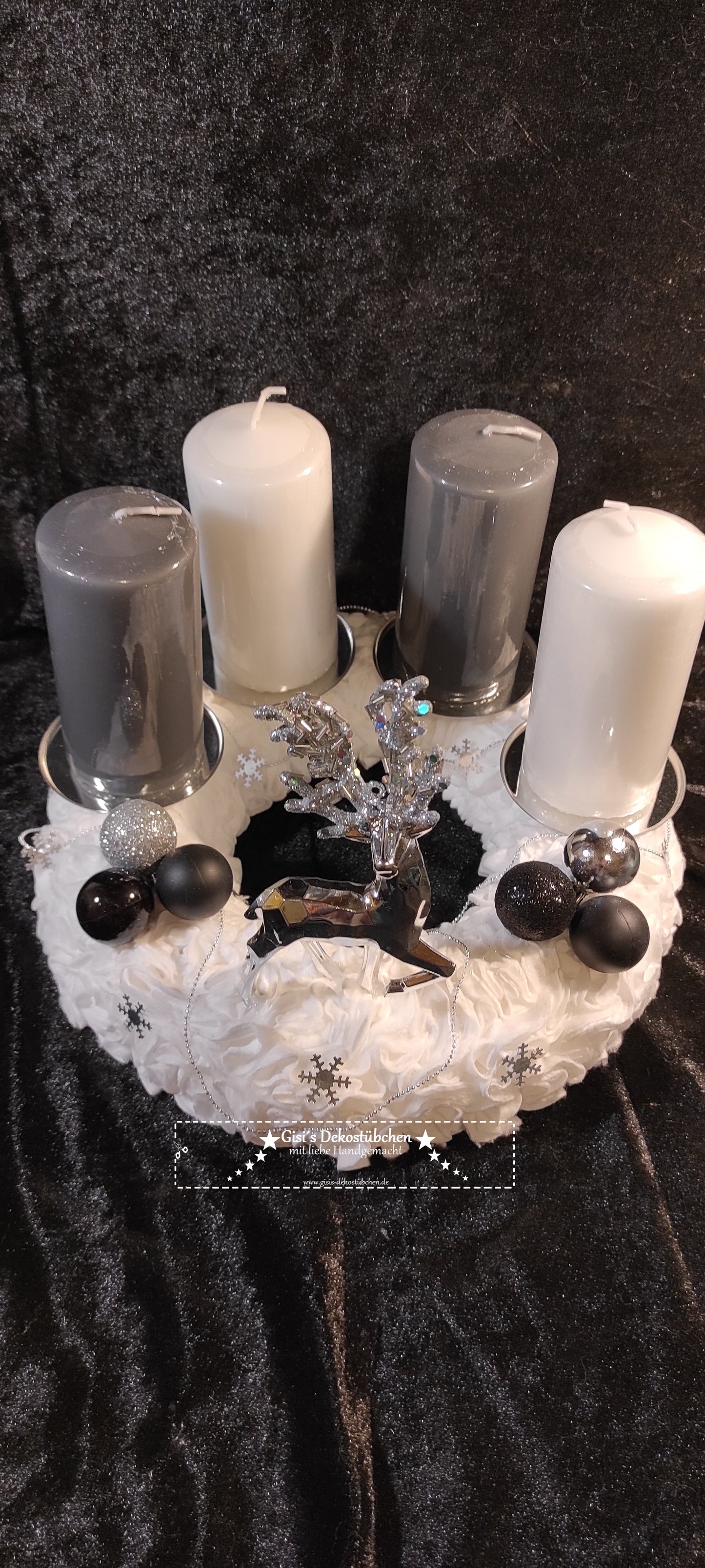 Advent wreath "Deer in the Snow-XMAS"