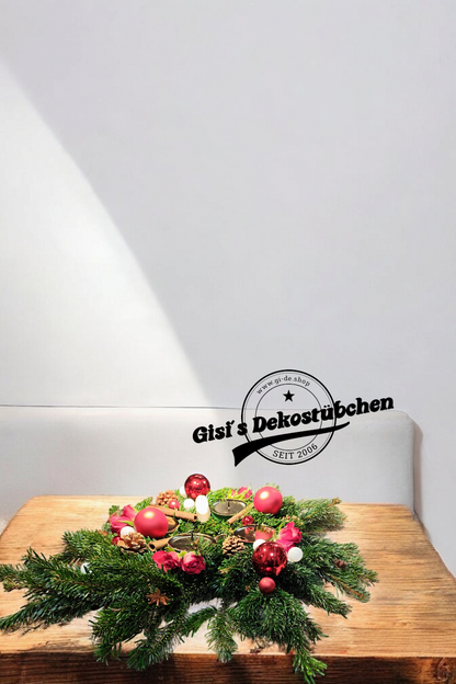 Advent wreath rose red 