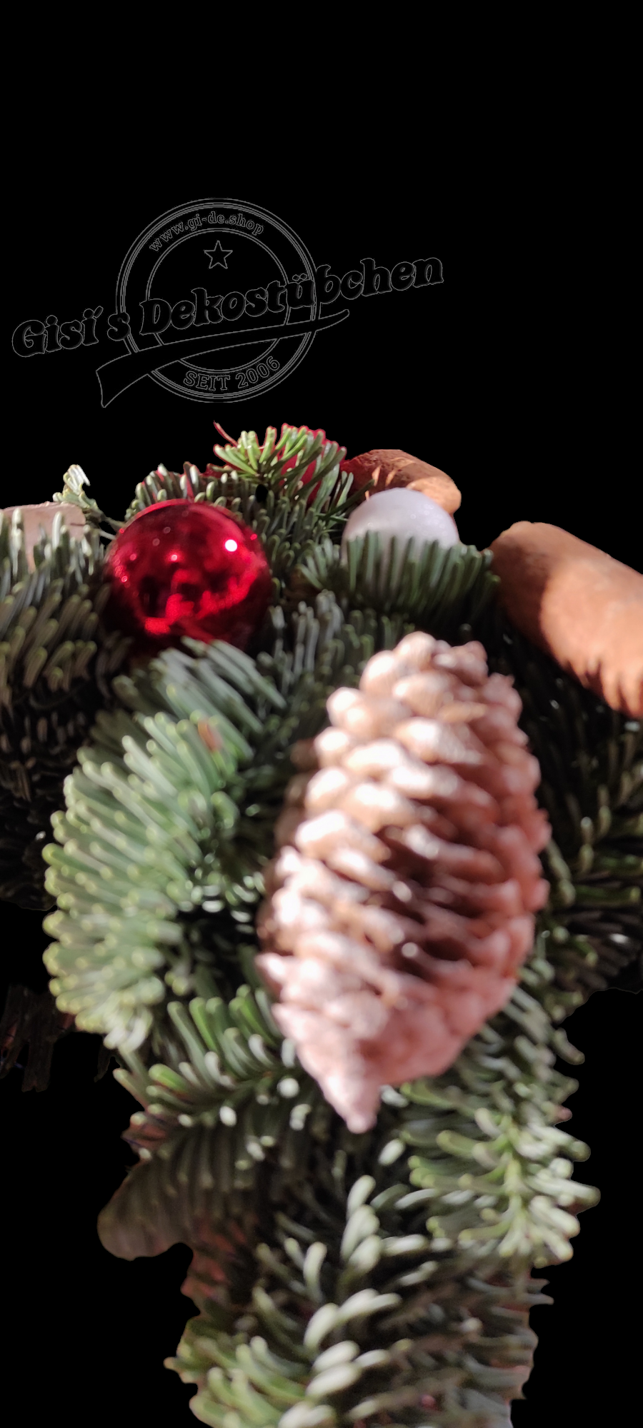 Advent wreath rose red 