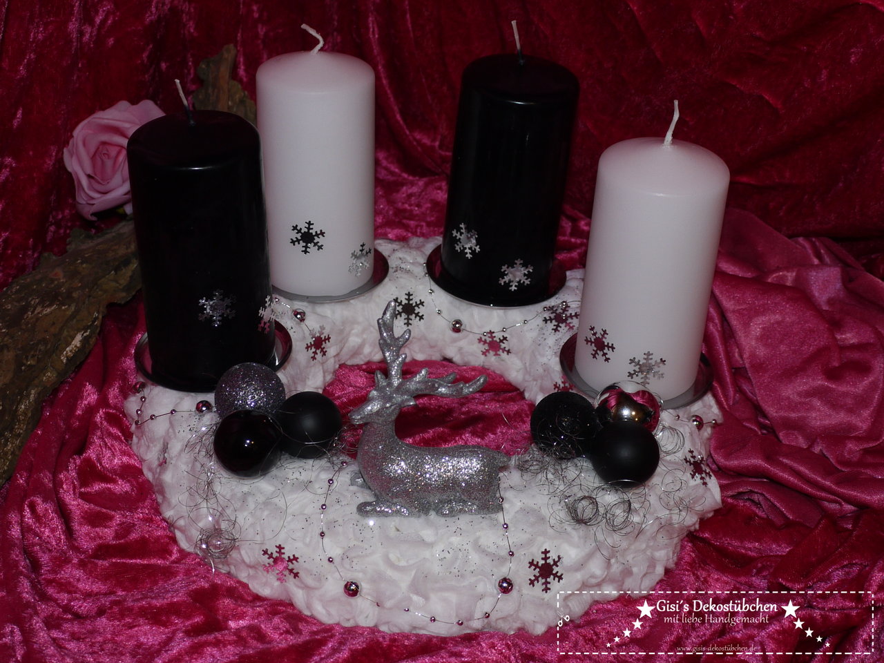 Advent wreath "Deer in the Snow-XMAS"