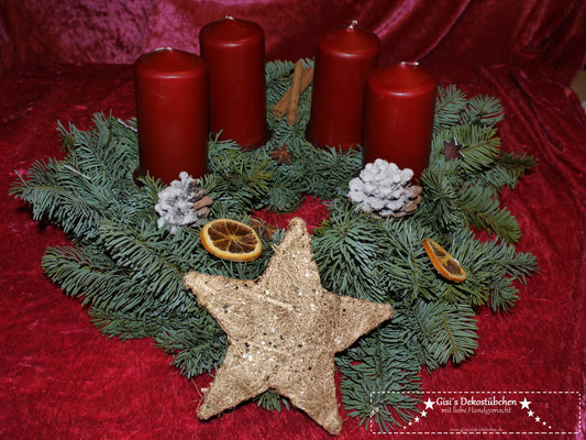 Advent wreath starlight freshly tied 