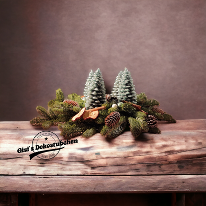 Advent wreath freshly tied green, natural 