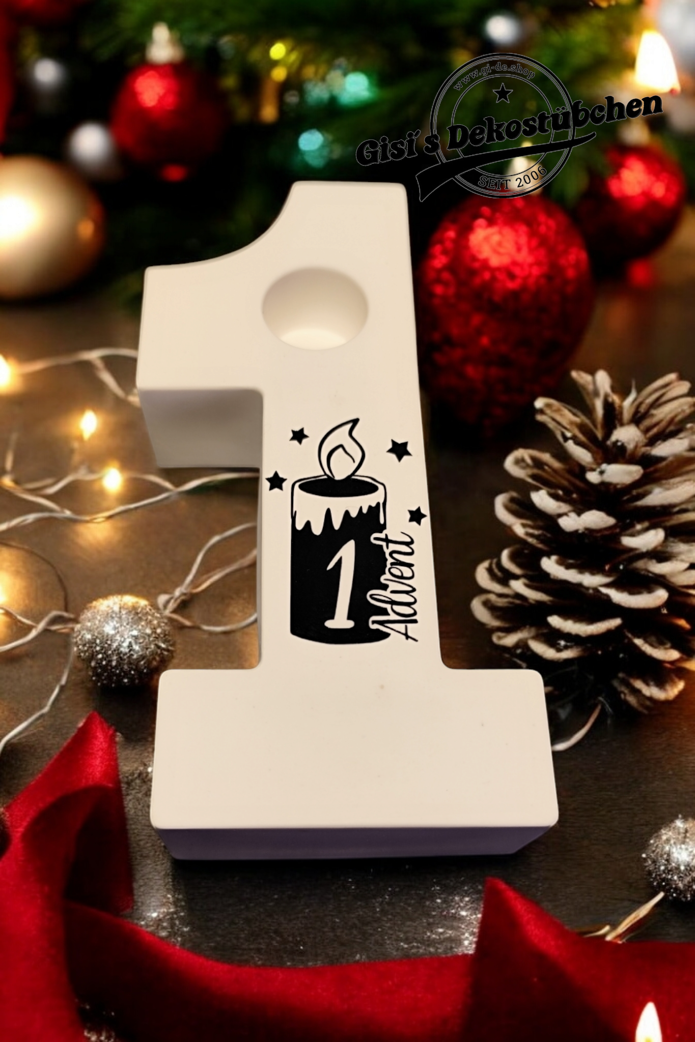 Ceramic Advent numbers (set) 