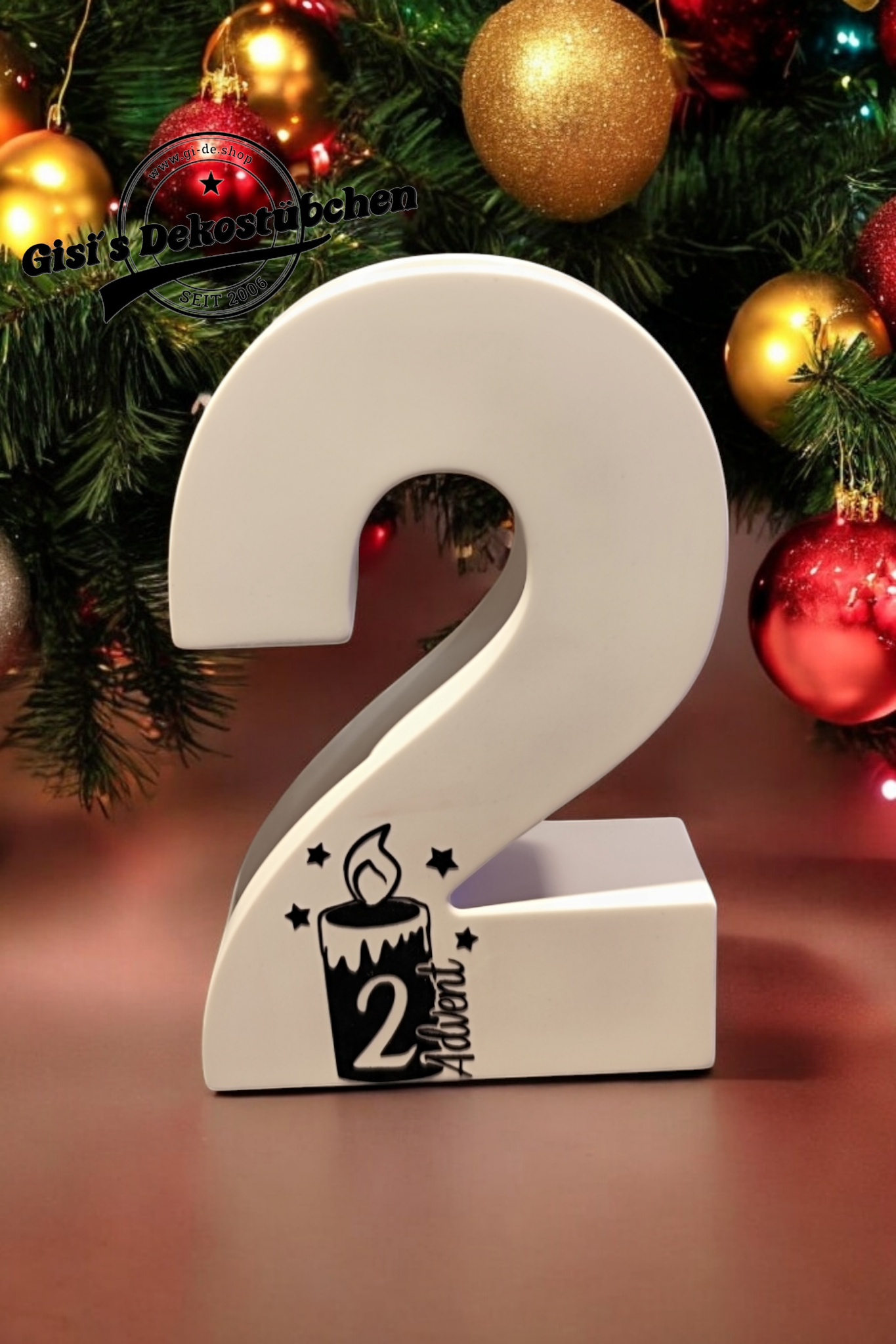 Ceramic Advent numbers (set) 