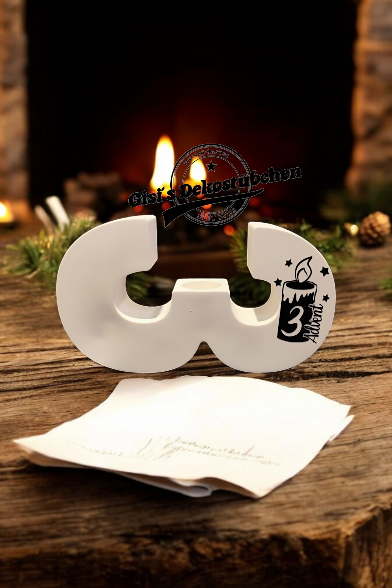 Ceramic Advent numbers (set) 