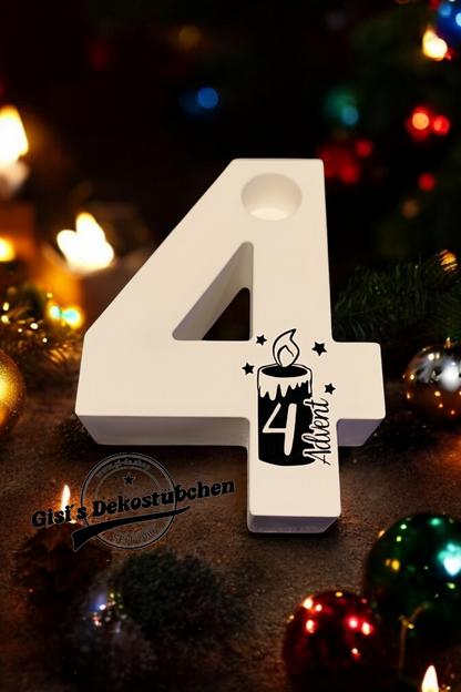 Ceramic Advent numbers (set) 