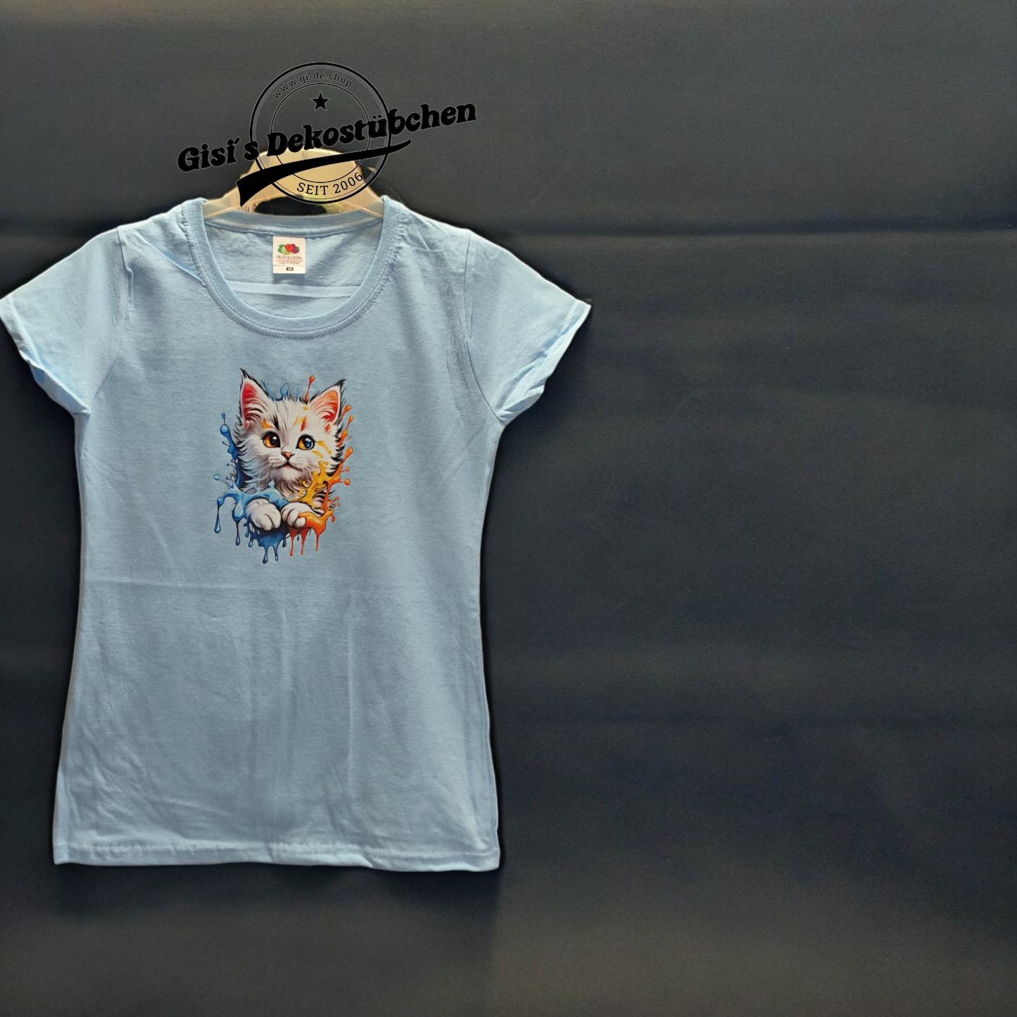 Watercolor Cool Cat Shirt, Gift