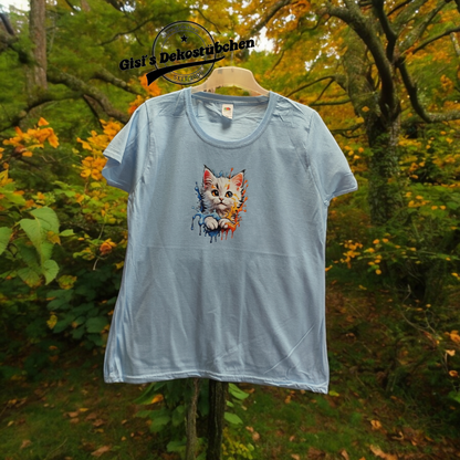 Watercolor Cool Cat Shirt, Gift