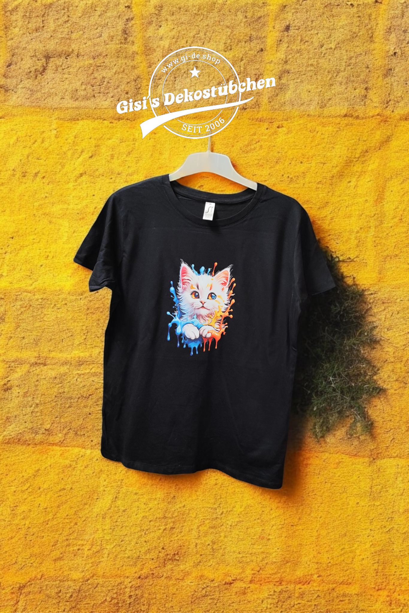 Watercolor Cool Cat Shirt, Gift