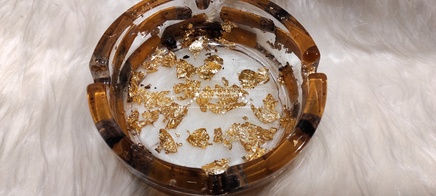 ashtray epoxy resin cigarette butts 