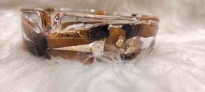 ashtray epoxy resin cigarette butts 