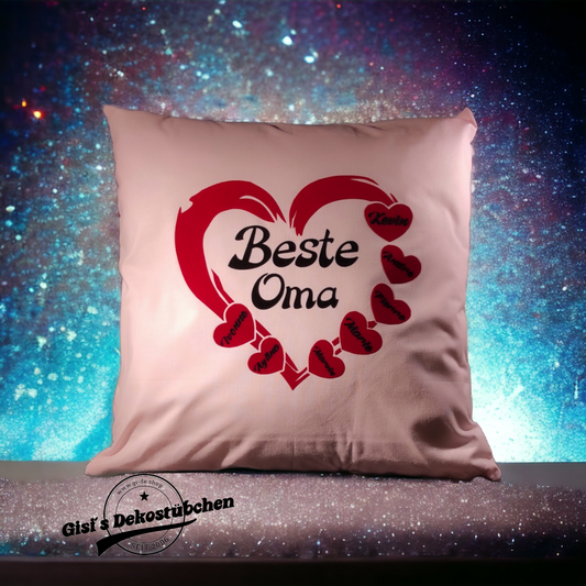 Best Grandma Best Grandpa Pillow with Name 