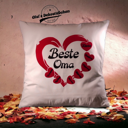 Best Grandma Best Grandpa Pillow with Name 