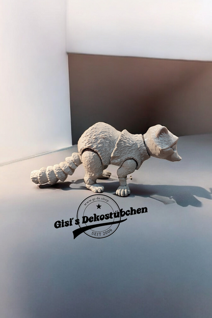 Movable raccoon Putzi large