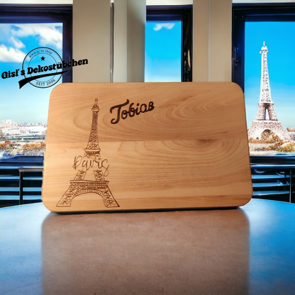 Wooden plaque with engraving: name or desired motif 