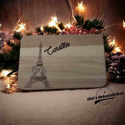 Wooden plaque with engraving: name or desired motif 