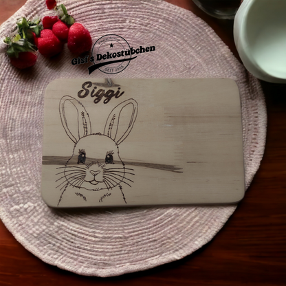 Wooden plaque with engraving: name or desired motif 