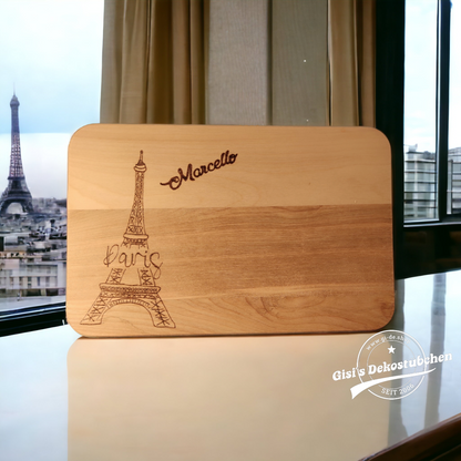 Wooden plaque with engraving: name or desired motif 