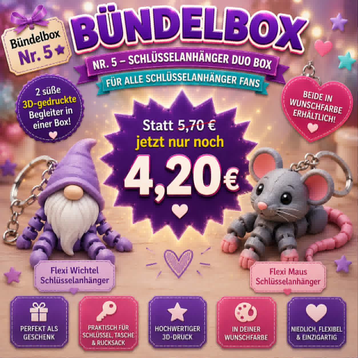 Bündelbox Nr. 5 – Schlüsselanhänger Duo Box