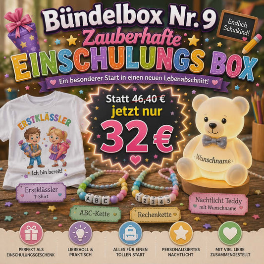 Bündelbox Nr. 9 – Zauberhafte Einschulungs Box