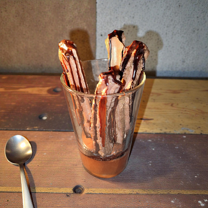Churros Schoko Keks Kerze aus Sojawachs – Dessertkerze 233g – Handgefertigt