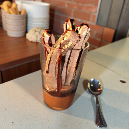 Churros Schoko Keks Kerze aus Sojawachs – Dessertkerze 233g – Handgefertigt