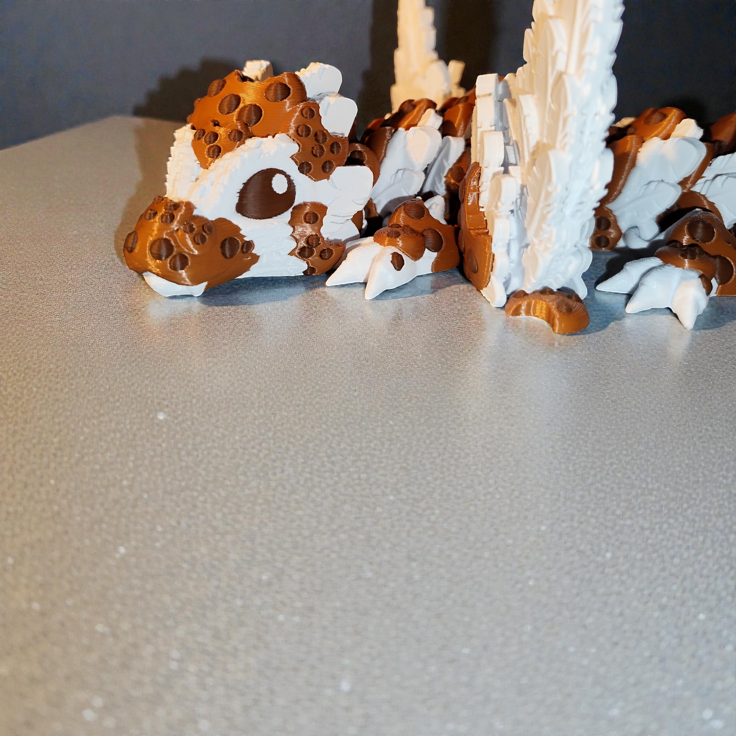 Cookie the Cookie Dragon – 3D Printed Fantasy Dragon with Wings – 30 cm – Custom Colors
