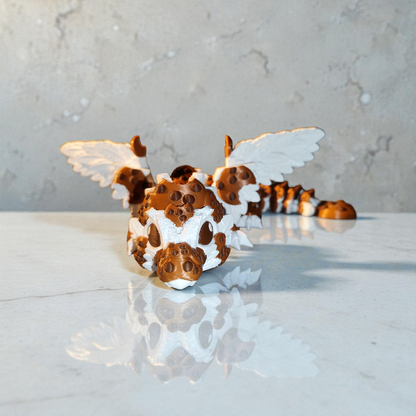 Cookie the Cookie Dragon – 3D Printed Fantasy Dragon with Wings – 30 cm – Custom Colors