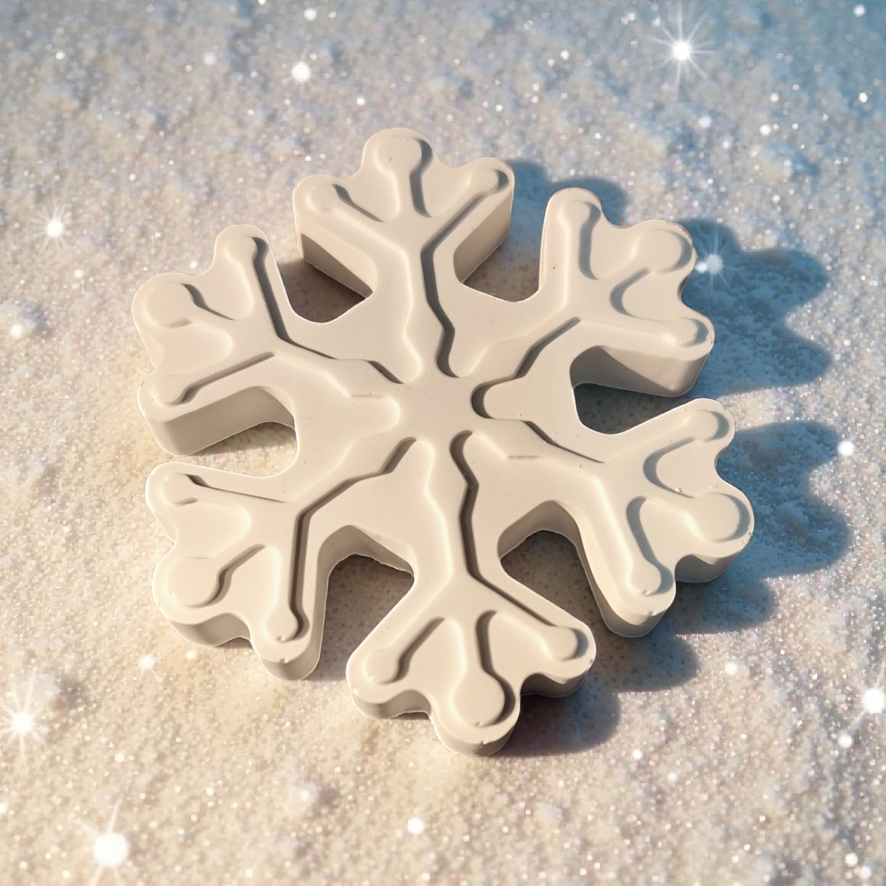 Decorative ceramic snowflake