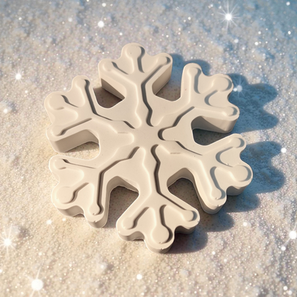 Decorative ceramic snowflake