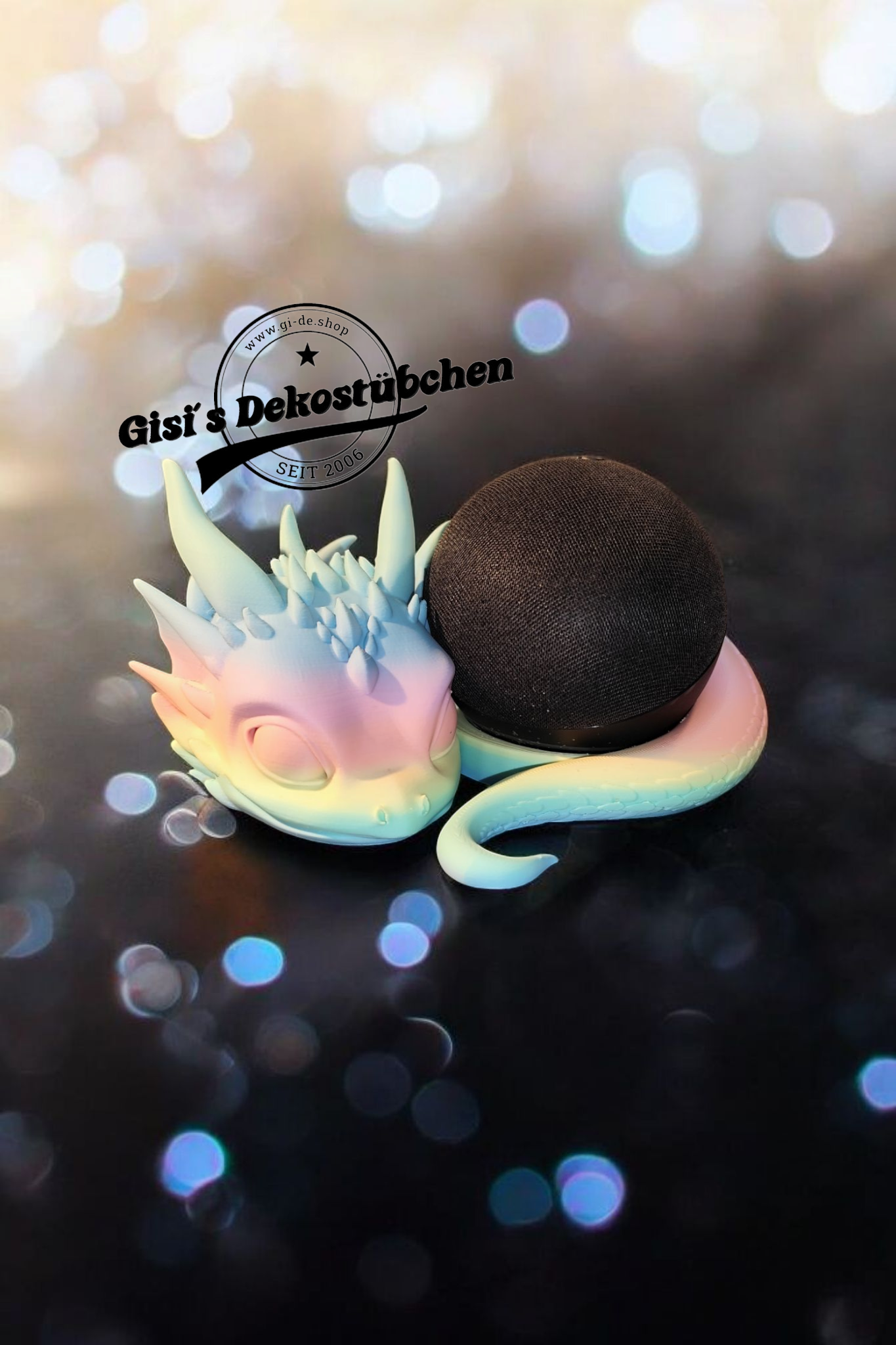 Dragon Stand for Alexa Echo Dot 3D Printing