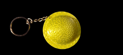 One-piece straw hat keychain