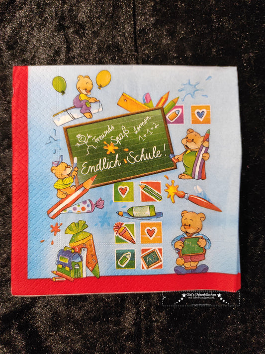 Finally school, first day of school, Teddy