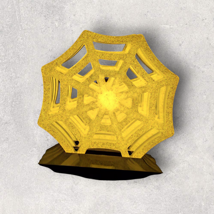 Epoxy resin coaster set of 5 – spider web design – Halloween decoration ---