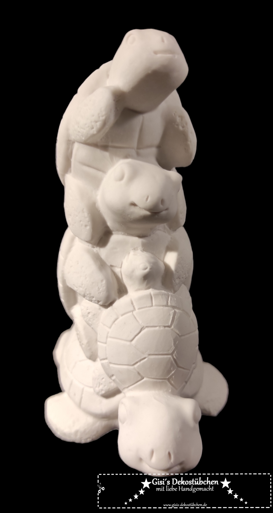 Ceramic turtle family