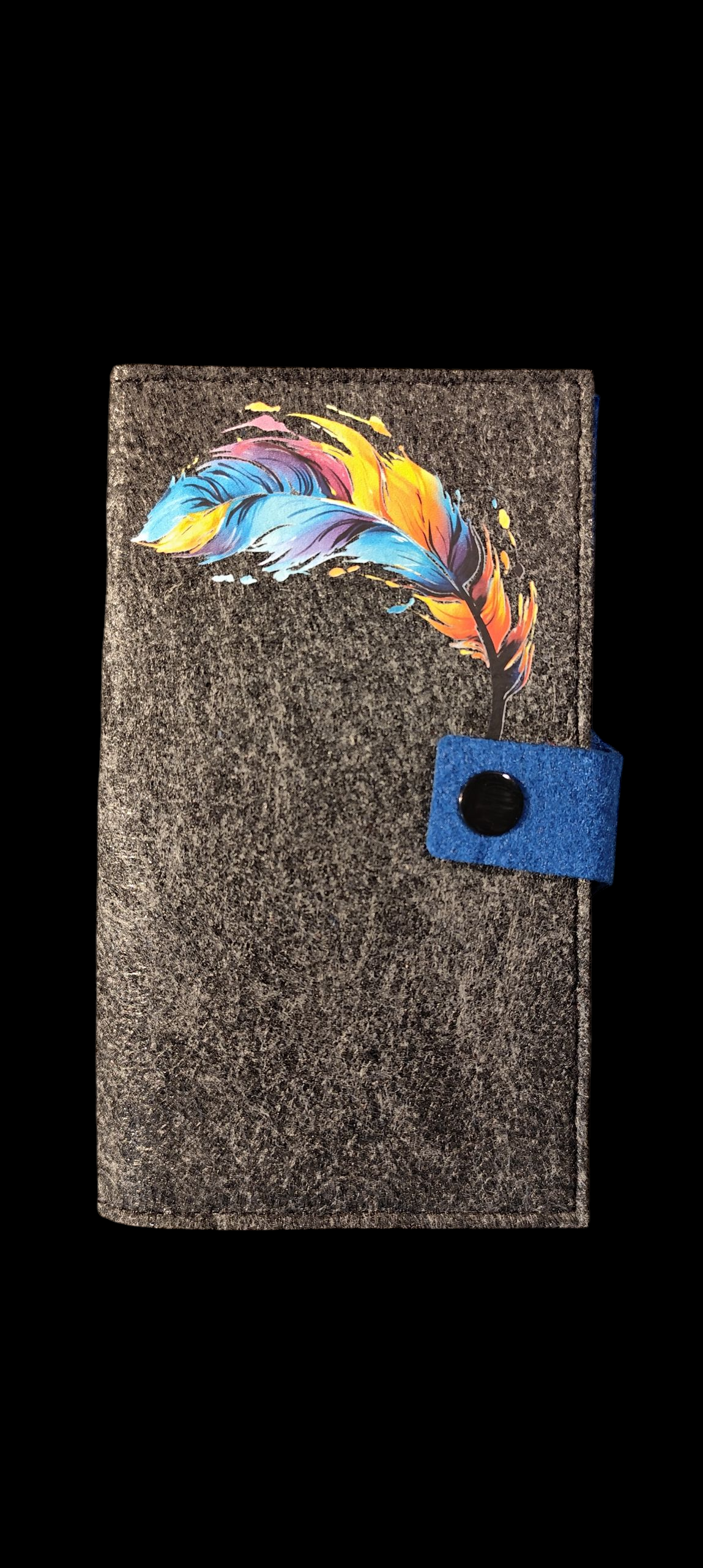 Felt wallet 16.3 x 9.5 cm – according to your wishes – 4 interior colors – card slots &amp; coin pocket