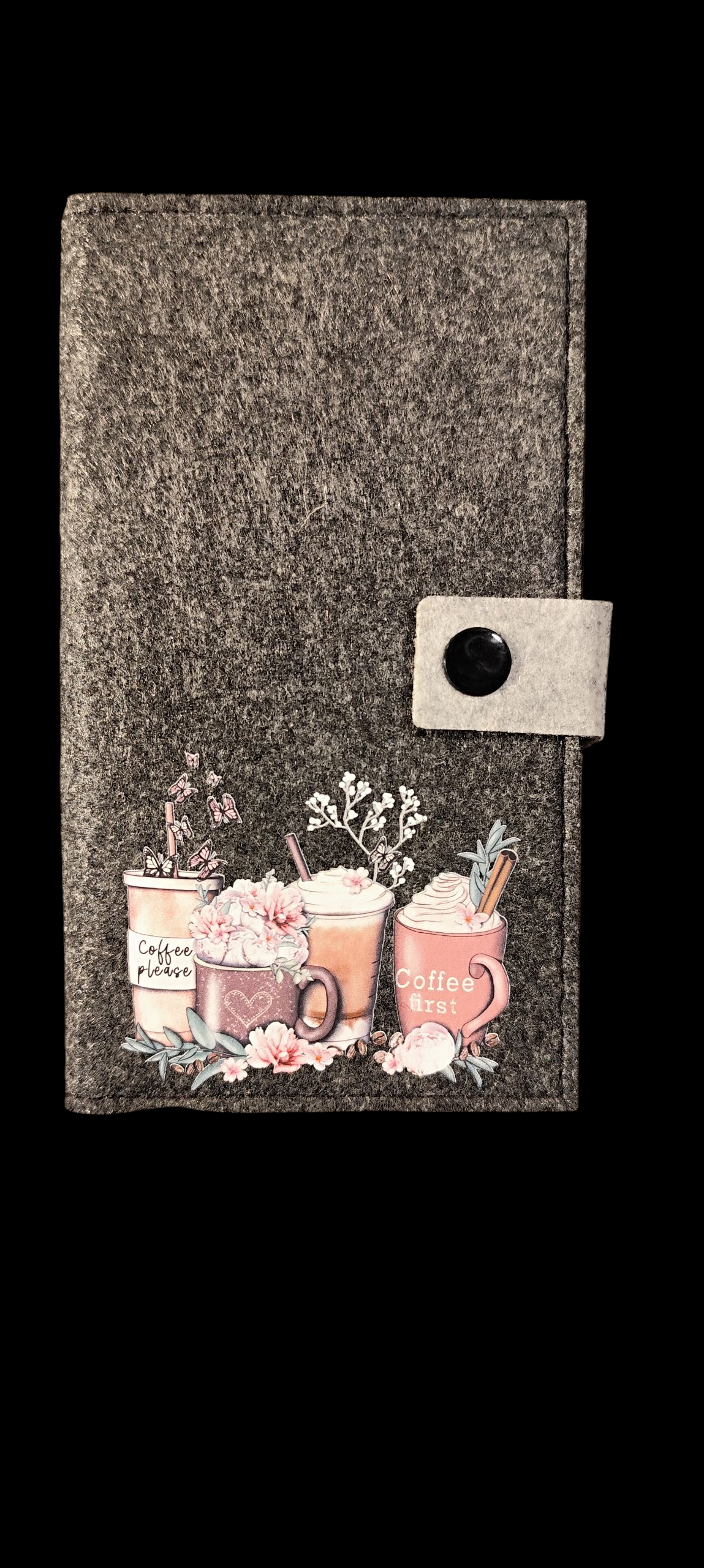 Felt wallet 16.3 x 9.5 cm – according to your wishes – 4 interior colors – card slots &amp; coin pocket
