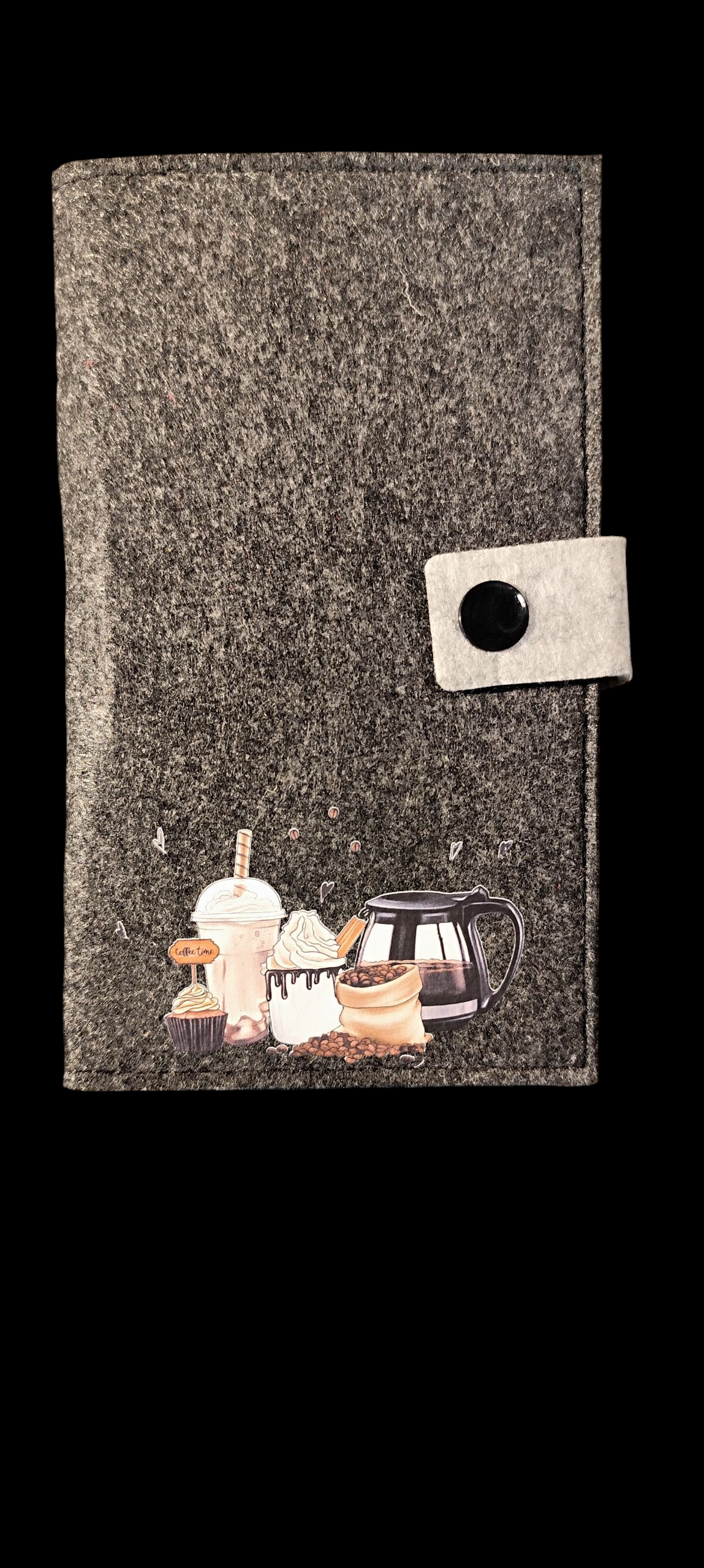 Felt wallet 16.3 x 9.5 cm – according to your wishes – 4 interior colors – card slots &amp; coin pocket