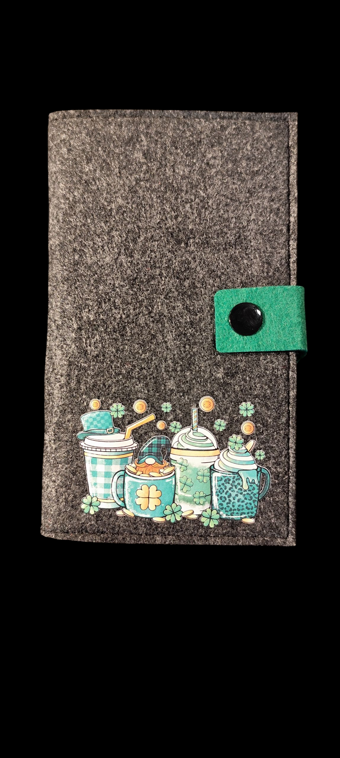 Felt wallet 16.3 x 9.5 cm – according to your wishes – 4 interior colors – card slots &amp; coin pocket