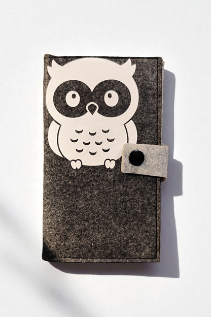 Felt wallet 16.3 x 9.5 cm – according to your wishes – 4 interior colors – card slots &amp; coin pocket