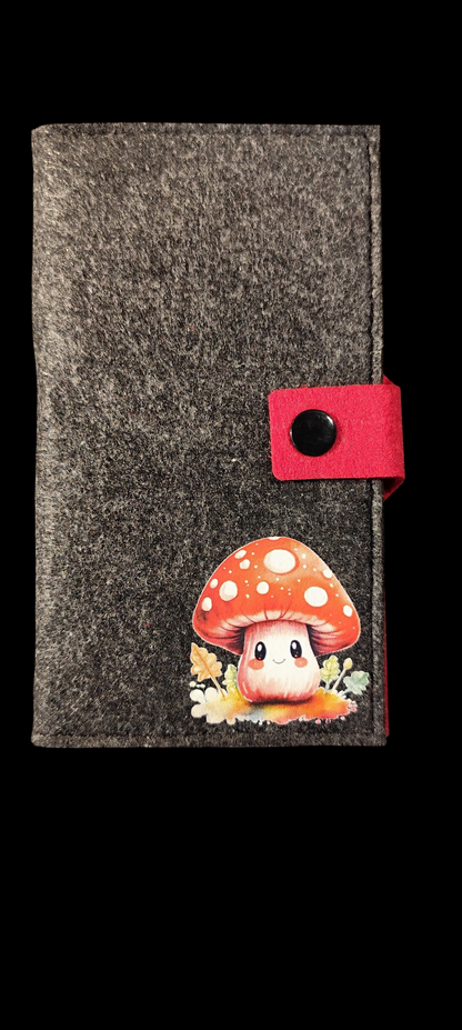 Felt wallet 16.3 x 9.5 cm – according to your wishes – 4 interior colors – card slots &amp; coin pocket