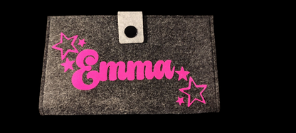 Felt wallet 16.3 x 9.5 cm – according to your wishes – 4 interior colors – card slots &amp; coin pocket
