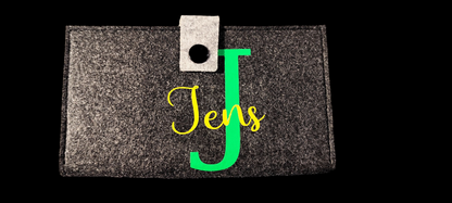 Felt wallet 16.3 x 9.5 cm – according to your wishes – 4 interior colors – card slots &amp; coin pocket