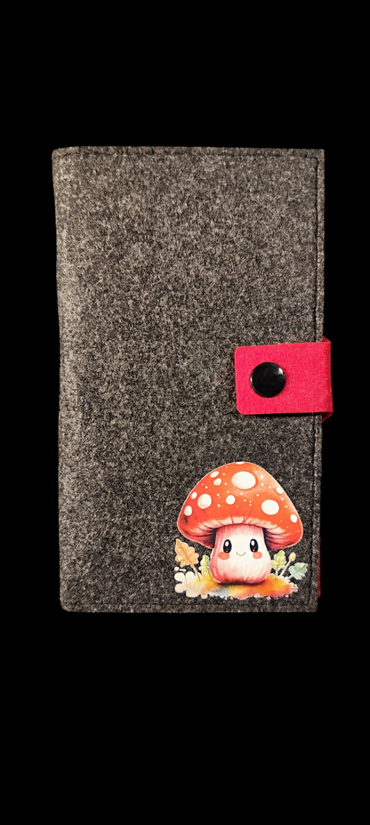 Felt wallet 16.3 x 9.5 cm – according to your wishes – 4 interior colors – card slots &amp; coin pocket