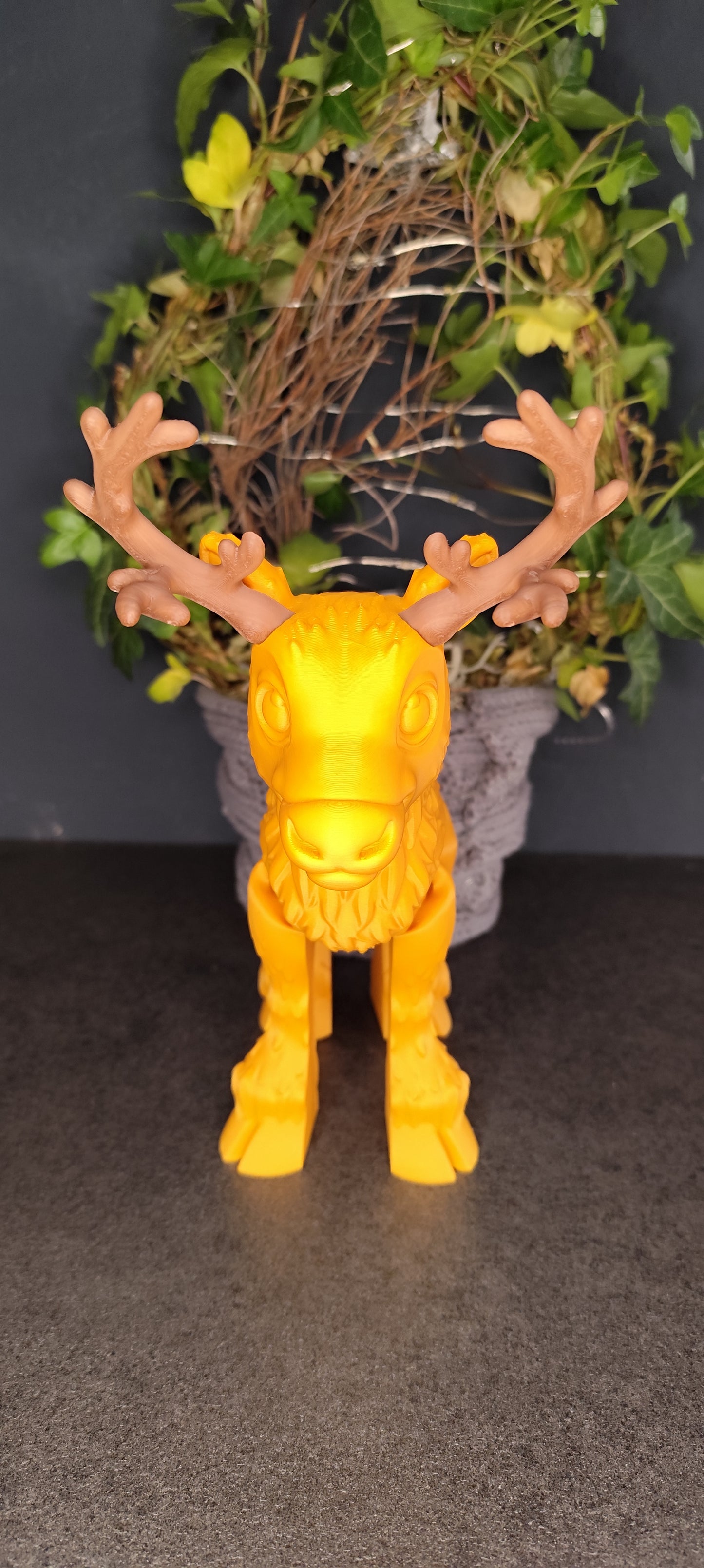Flexi Rentier 3D Druck beweglich – Hirsch Figur flexibel in Wunschfarbe