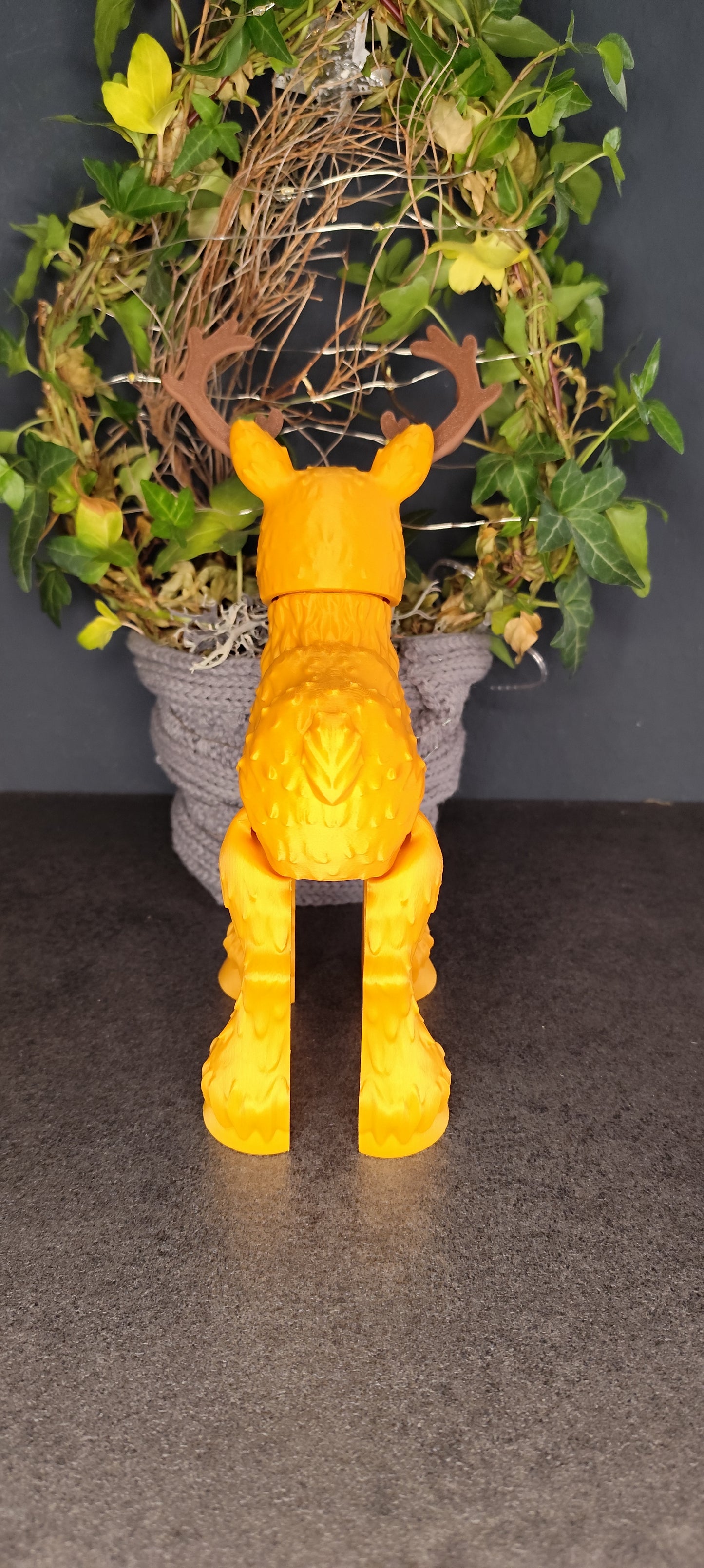 Flexi Rentier 3D Druck beweglich – Hirsch Figur flexibel in Wunschfarbe