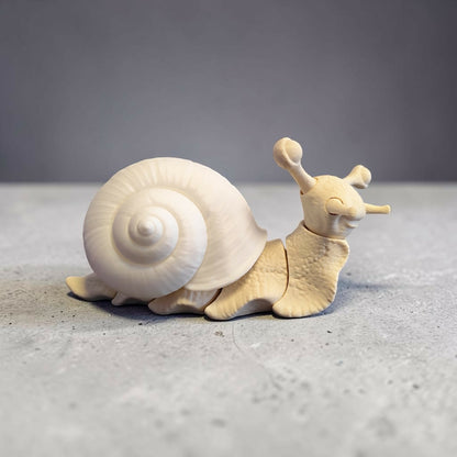 Flexible 3D-Schnecke mit Wechsel-Häuschen – Schneckenhaus, Kürbis oder Totenkopf