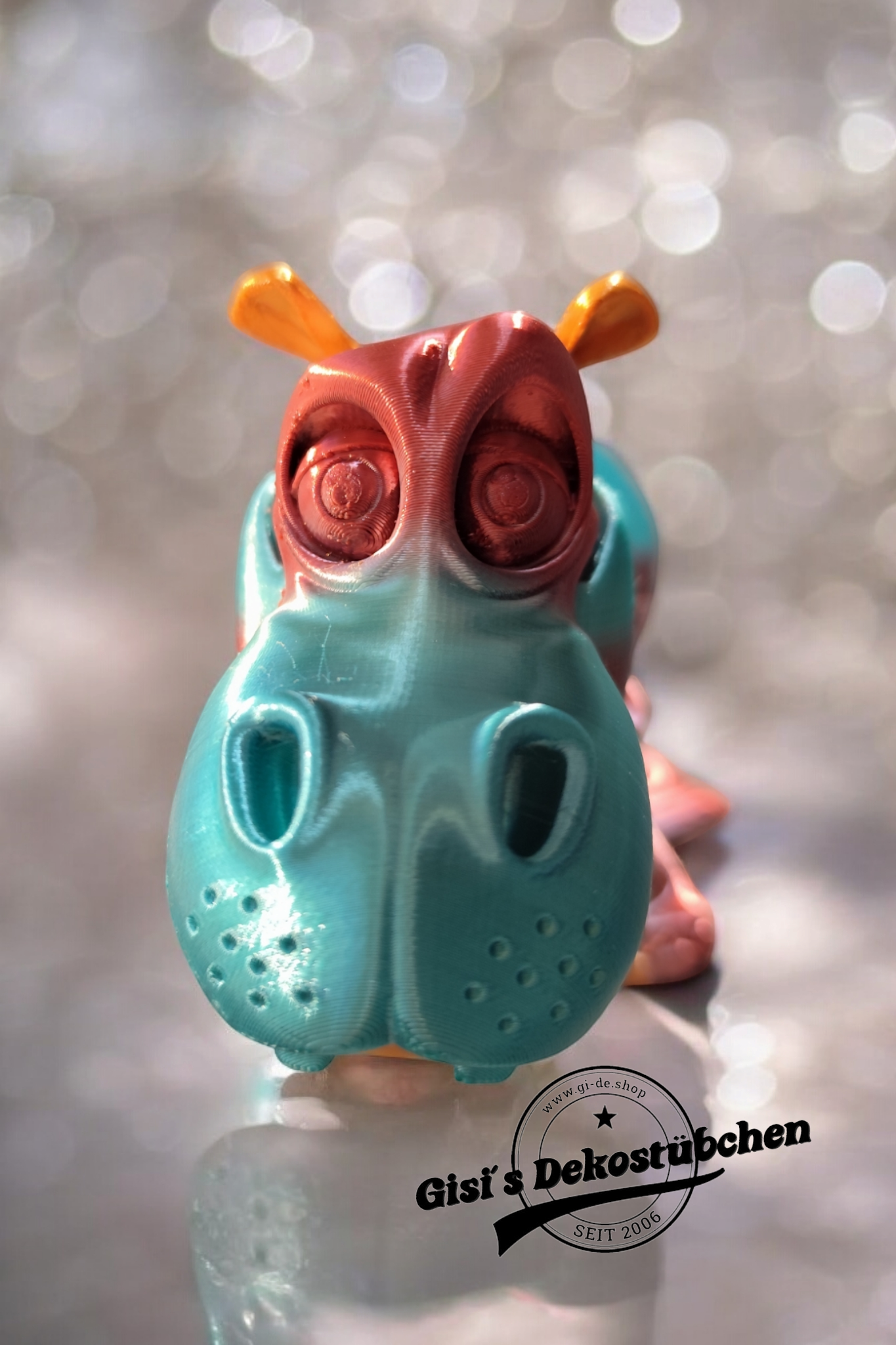 Flexible 3D Hippo Fidget Hippo Figure