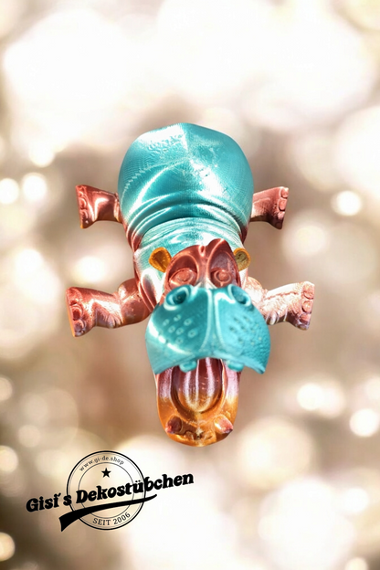 Flexible 3D Hippo Fidget Hippo Figure