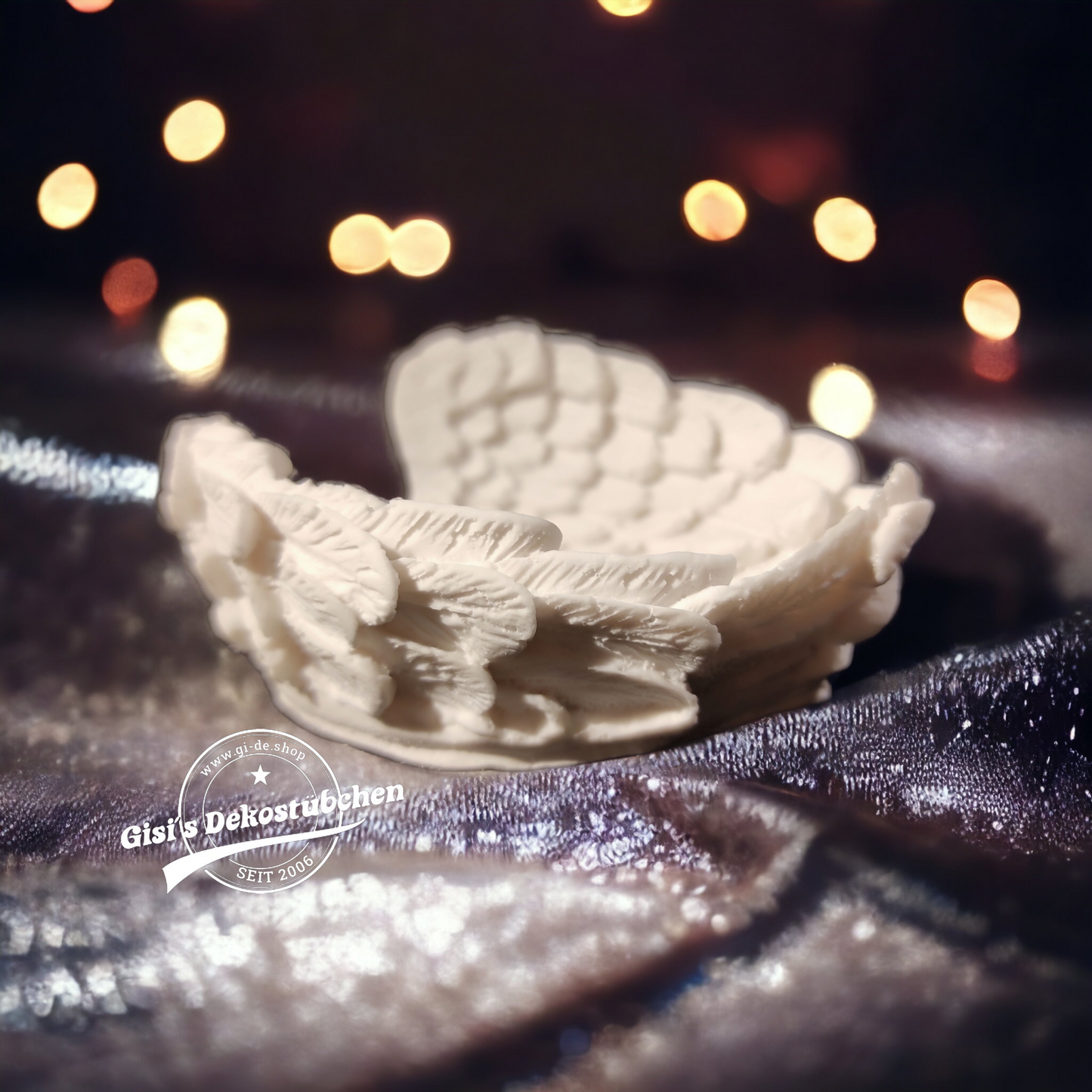 Ceramic wings used as a bowl or storage container